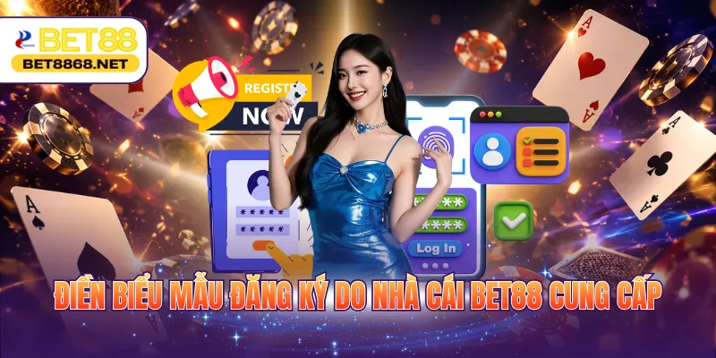 Điền biểu mẫu đăng ký do nhà cái BET88 cung cấp